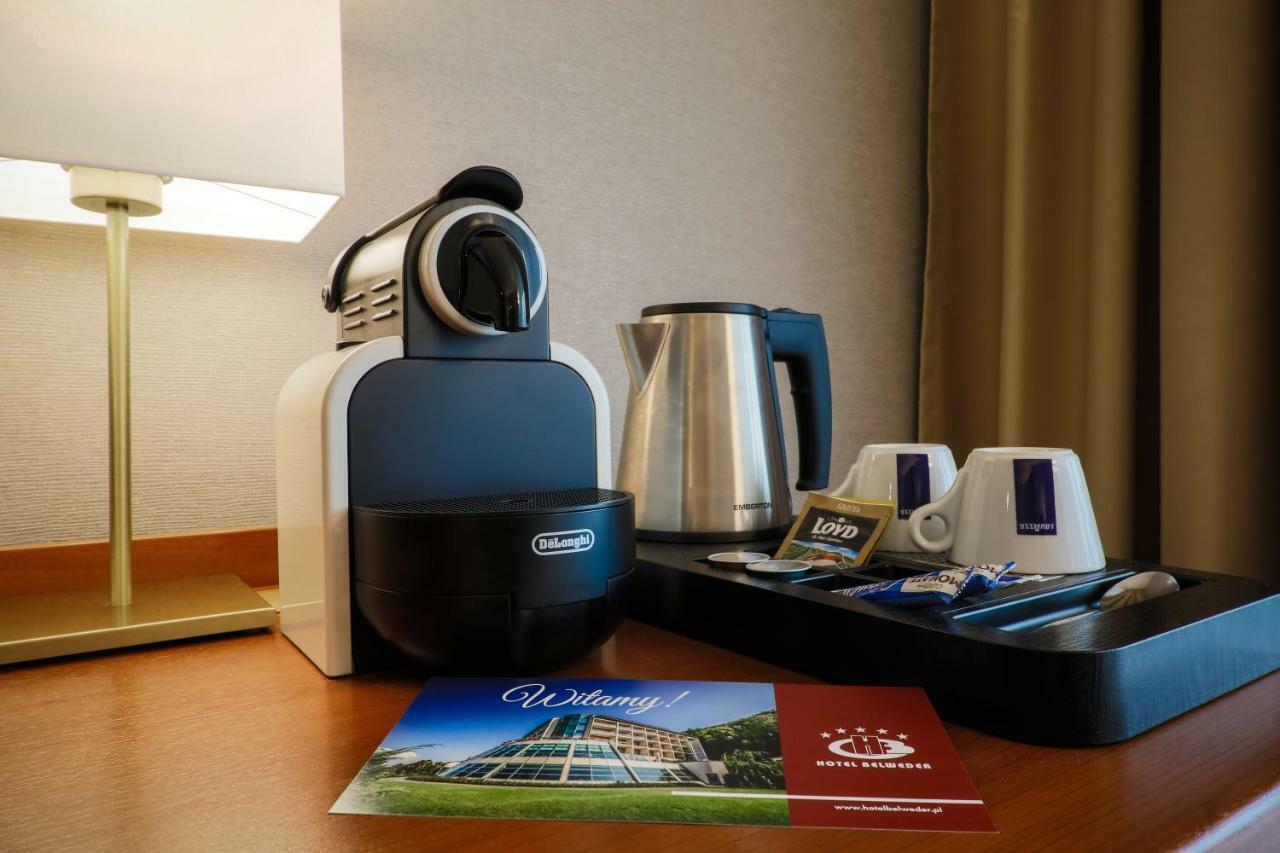 Hotel Belweder Ustron Kültér fotó A Nespresso coffee machine in a hotel room